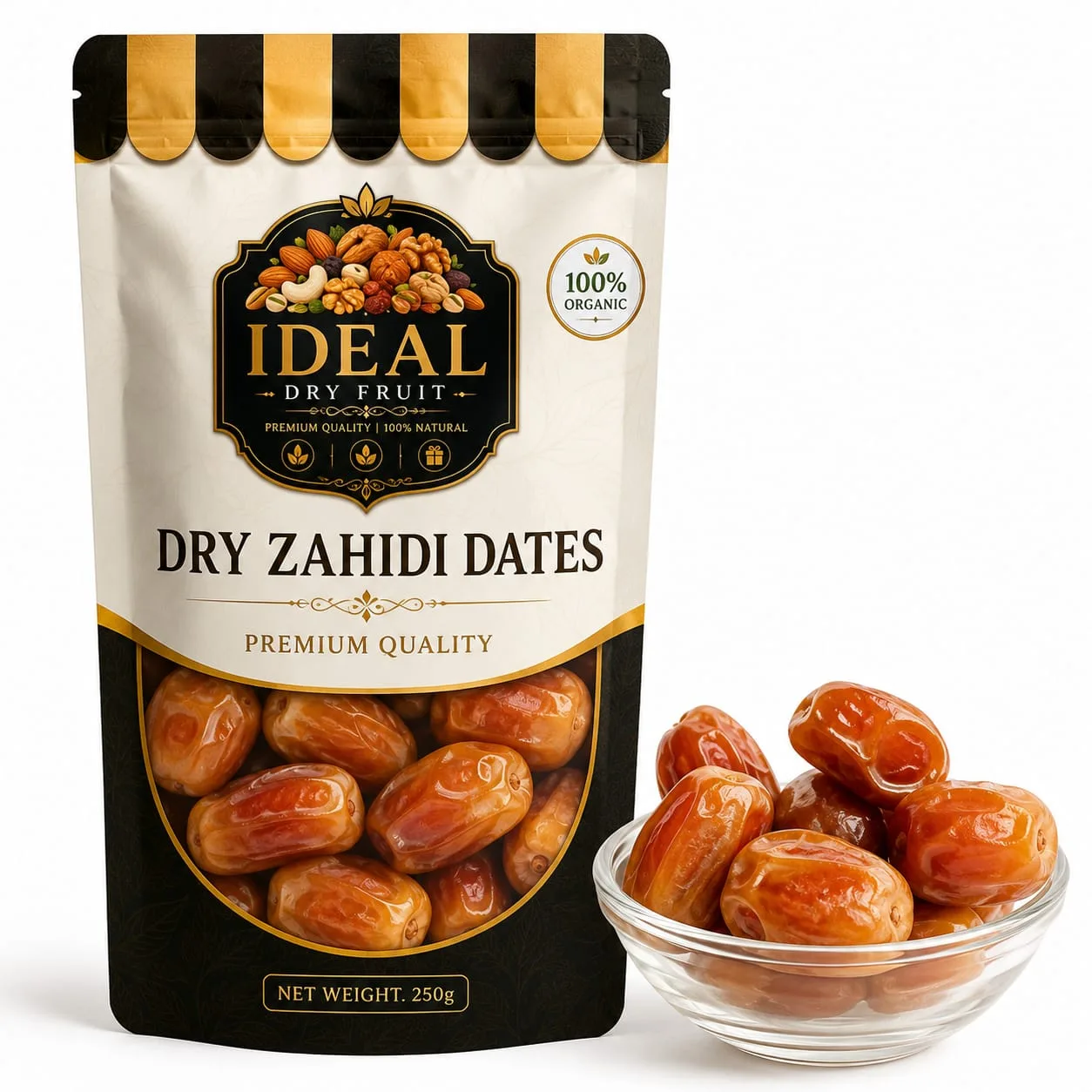 Dry Zahidi Dates250gm/500gm/1kg