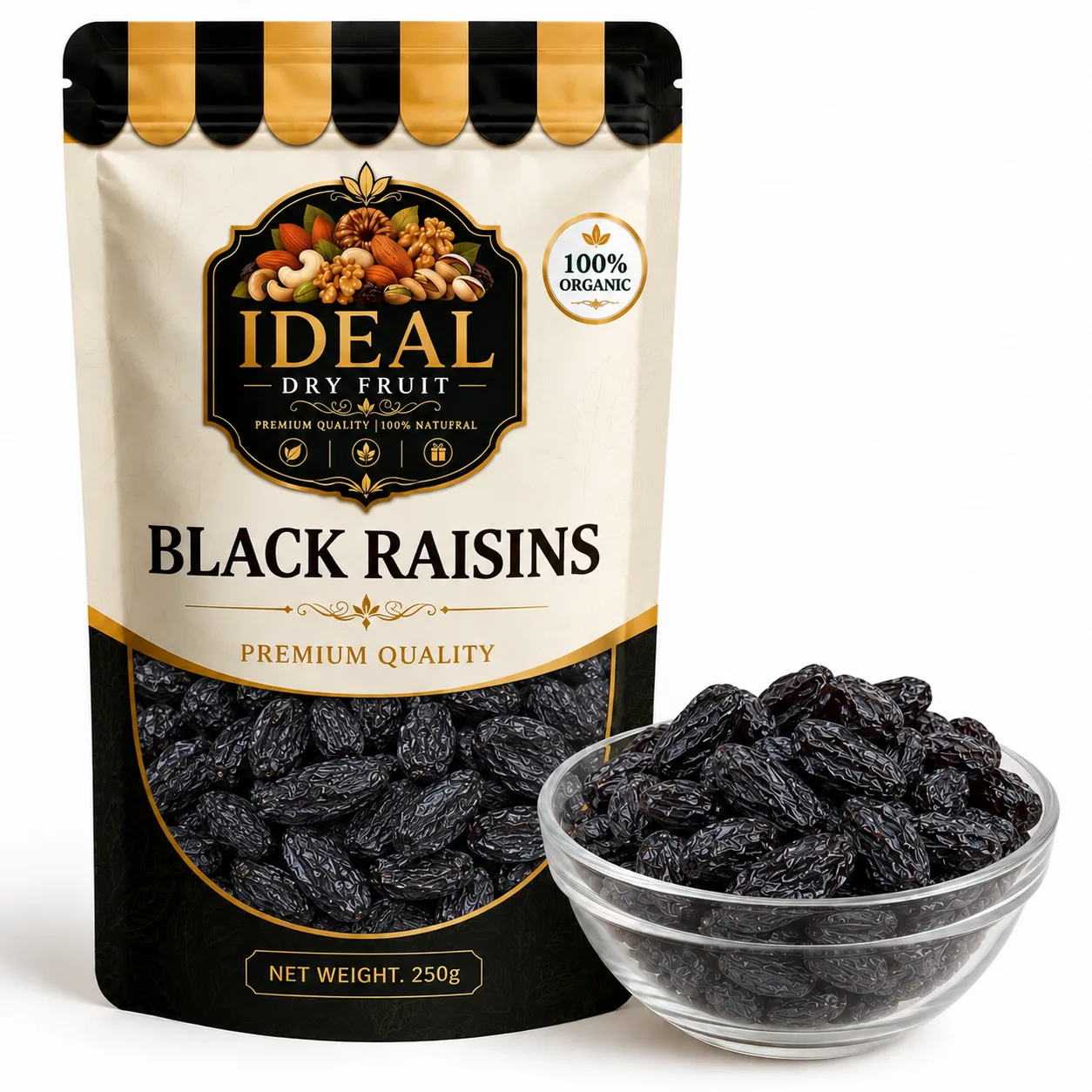 Black Raisins 250gm/500gm/1kg